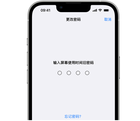 六盘水iPhone屏幕维修分享iPhone屏幕使用时间密码忘记了怎么办 