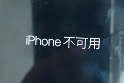 六盘水苹果服务网点分享锁屏界面显示“iPhone 不可用”如何解决 